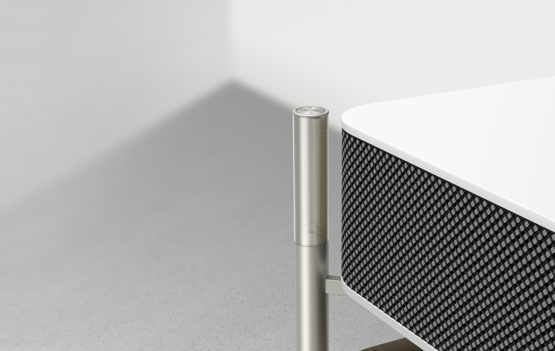 Elegant och modernt Sony-högtalarsystem som smälter in i ett samtida vardagsrum.