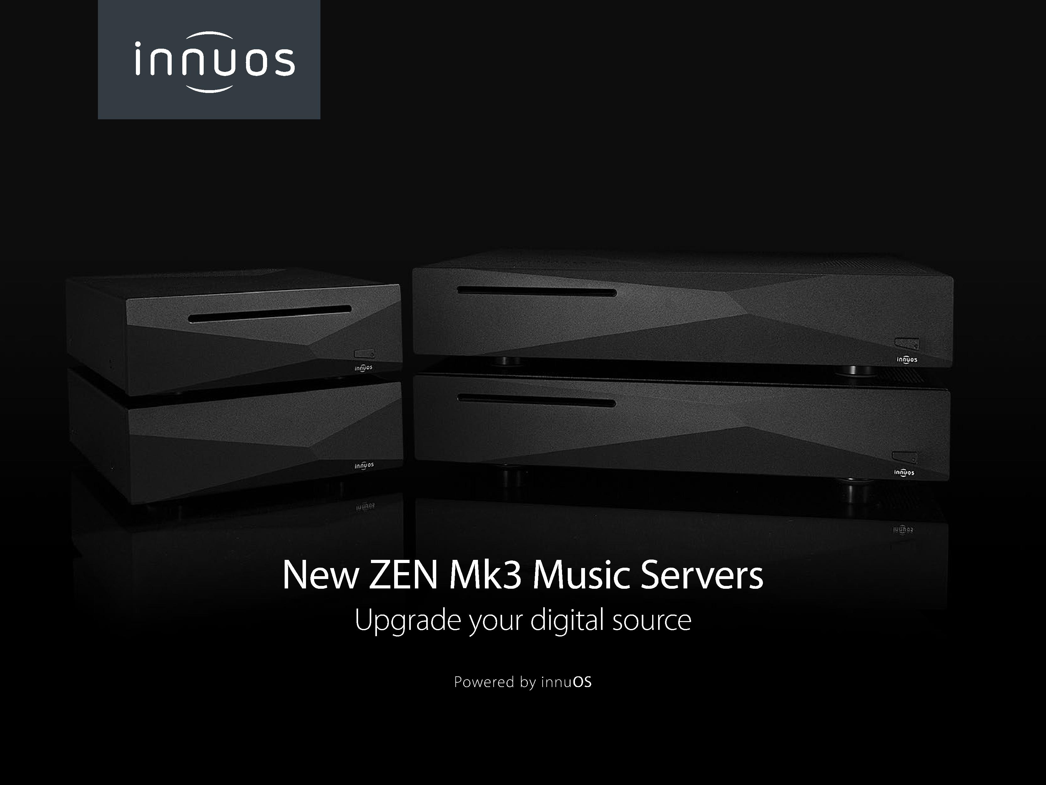 ZEN Mk3 musikserver med innuOS erbjuder omfattande uppdatering för förbättrad digital ljudupplevelse.